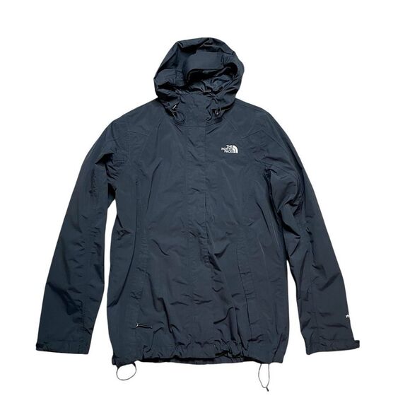 The North Face Black Raincoat Lightweight Hooded Design - Picture 1 of 7